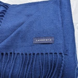 Lands' End Royal Blue Scarf - Wrap - Shawl